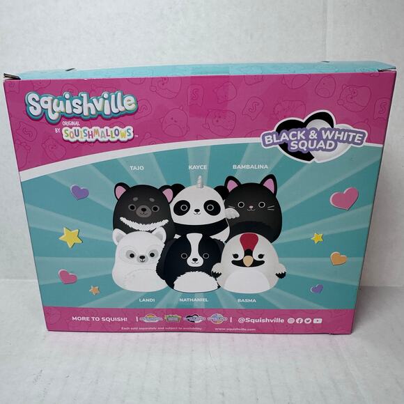 New mini squishmallows squishville - black & white squad - Picture 4 of 6